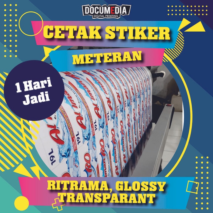 

Cetak Print Stiker Vinyl / Vinil Glossy Meteran Indoor & Outdoor