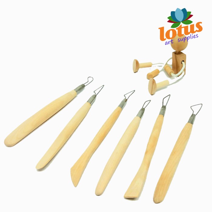 

Terlaris Clay Sculpting Pottery Carving Tool Set 6 / Alat Ukir Cukil Pahat