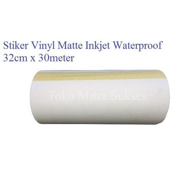

Stiker Vinyl Matte Inkjet Waterproof A3+ Roll - 32cm x 30m