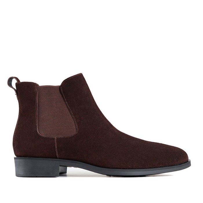 Prabu - Asthabrata 2.0 Suede Brown Sepatu Kulit Chelsea Boots Pria Berkualitas