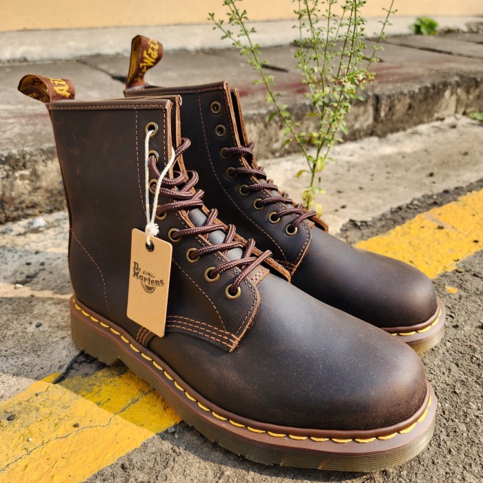 Terlaris Docmart Boots Dr.Martens 1460 Gaucho Crazy Horse Coffee Pk