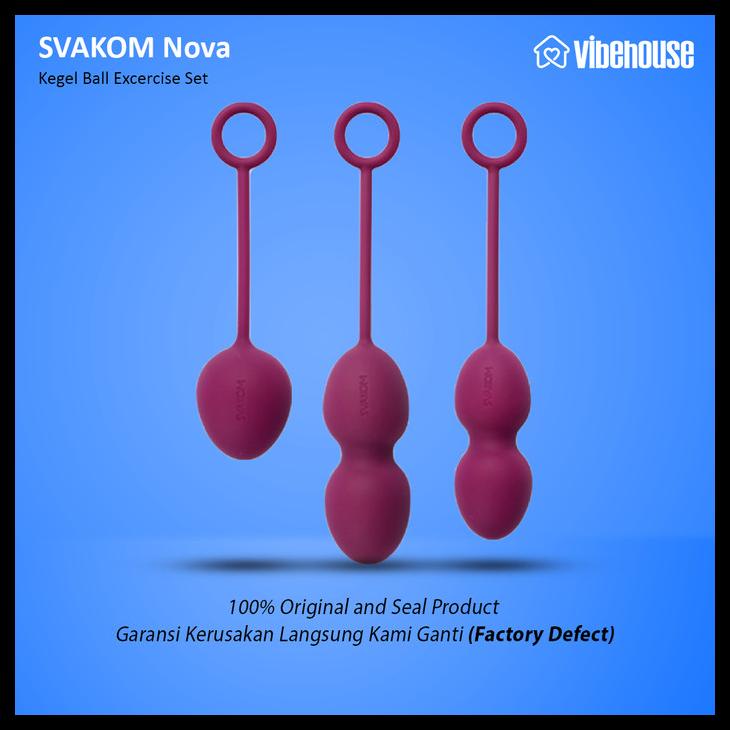 TERJAMIN ASLI SVAKOM NOVA, KEGEL EXERCISE BALLS