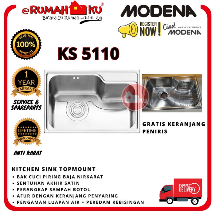 Terlaris Sink Modena Como - Ks 5110