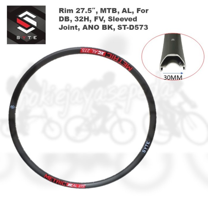 Terlaris Syte Velg Rims Sepeda Enduro 27,5 Celestial Double Wall Rims 32H X 14G