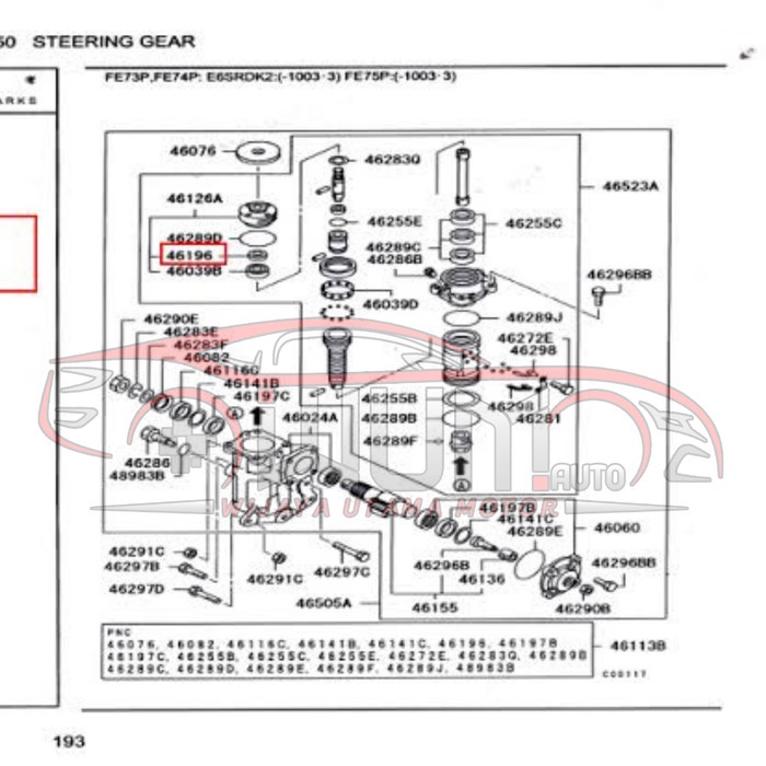 OIL SEAL SIL GEAR BOX POWER STEERING ATAS PS CANTER best seller