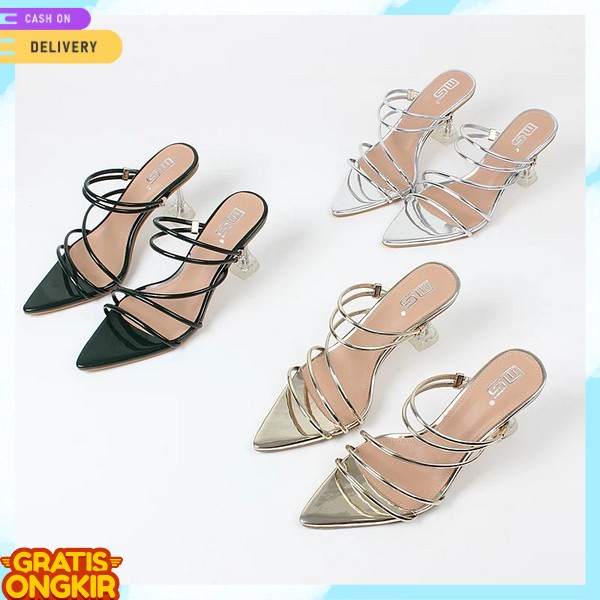 Hells Kerja Spatu Weding Nurah Shoes Hak Tinggi Perempuan Highells Wanita Shandal Cantik Heel Mutah 