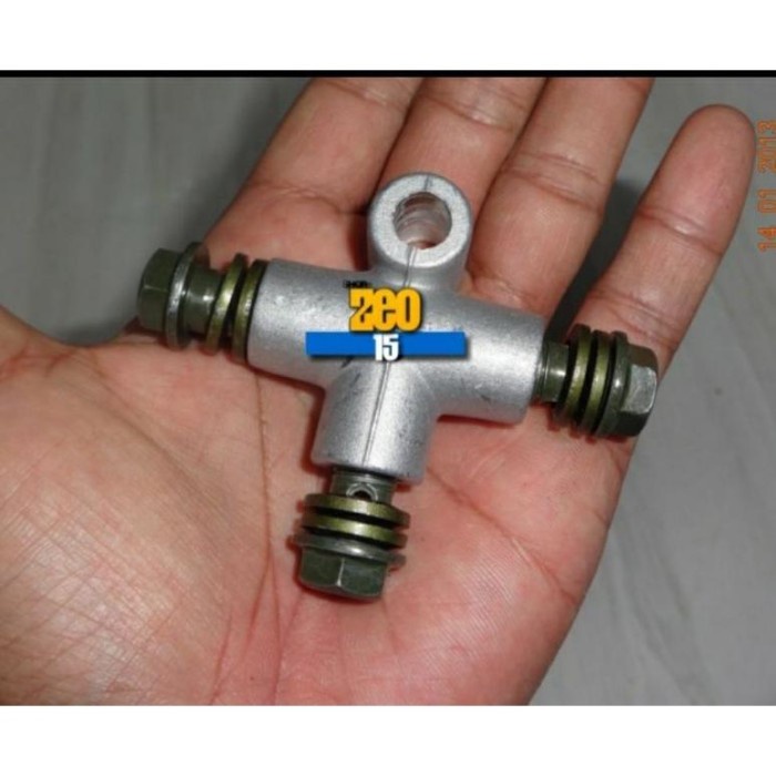 Terminal Selang Rem Cabang Nepel Selang Rem Cabang T Cabang Double Kode Br04