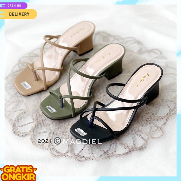 Samdal Wanita Hells Kerja Spatu Weding Nurah Shoes Hak Tinggi Perempuan Heals 2024 Highells Wanita S