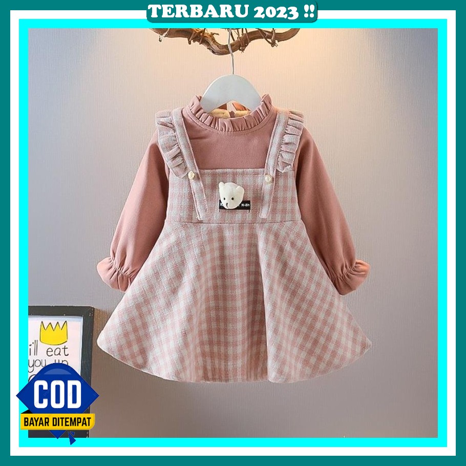 Baju Dress Anak Perempuan / Baju Muslim Anak Cewek / Akira / Drs109 1 - 5 Tahun | Dress Shin Hye Kor