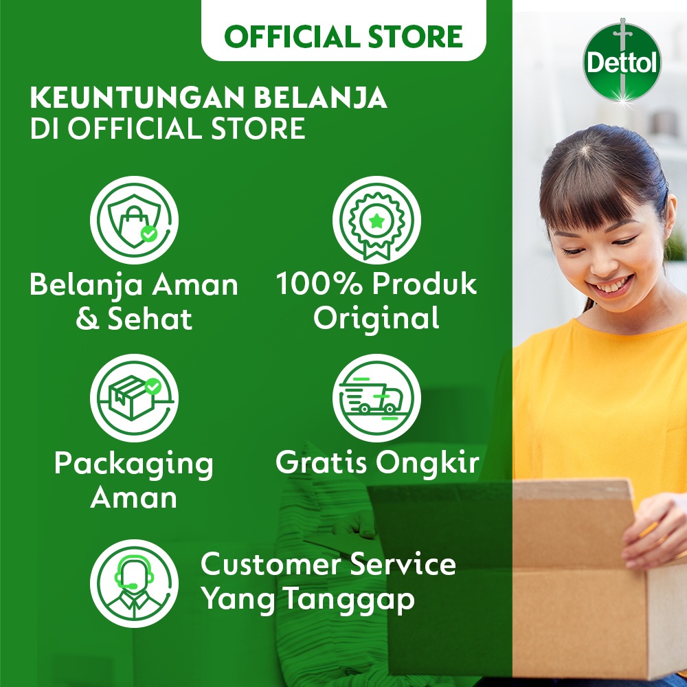 Dettol Sabun Tangan Anti Bakteri Skincare 200 gr Refill