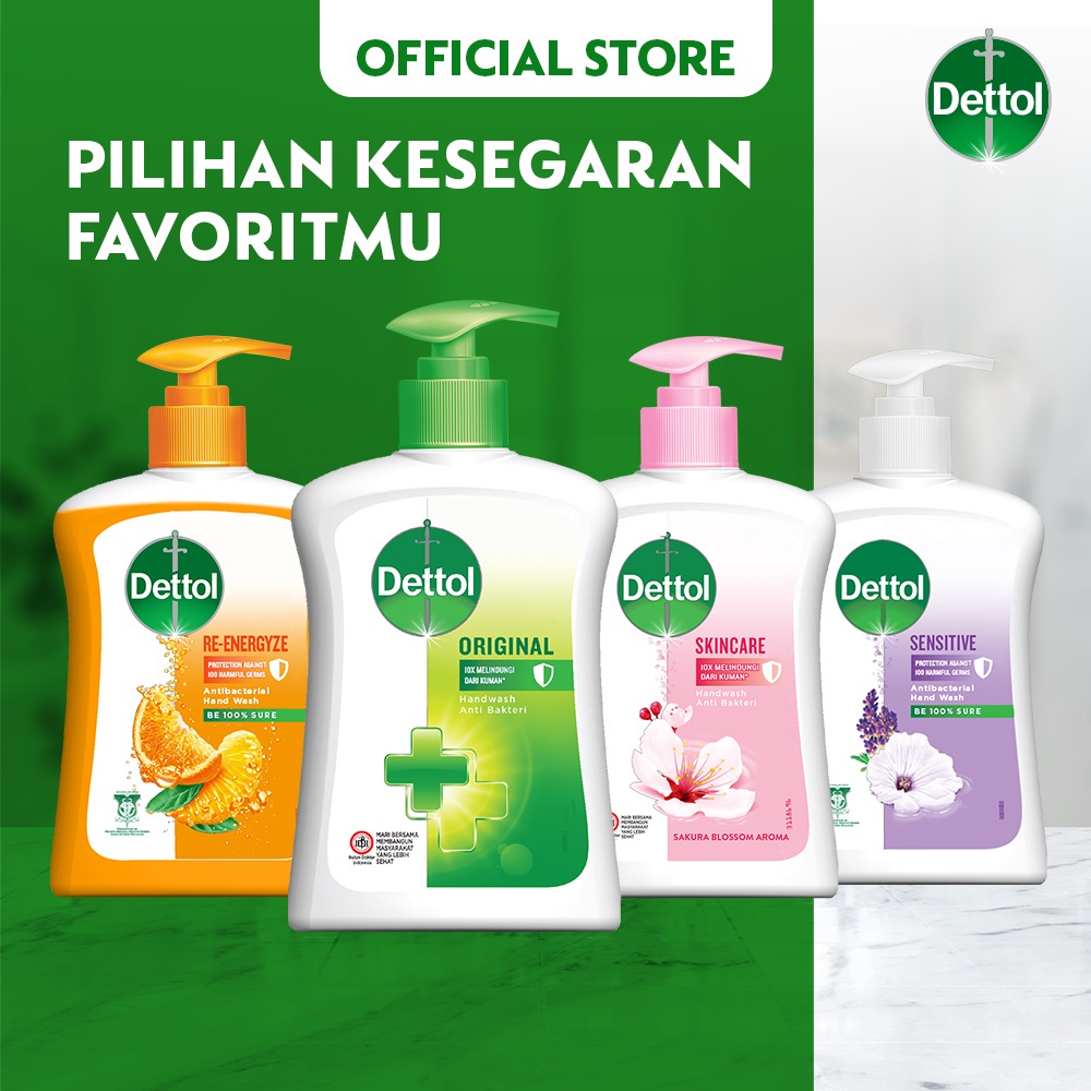Dettol Sabun Tangan Anti Bakteri Skincare 200 gr Refill