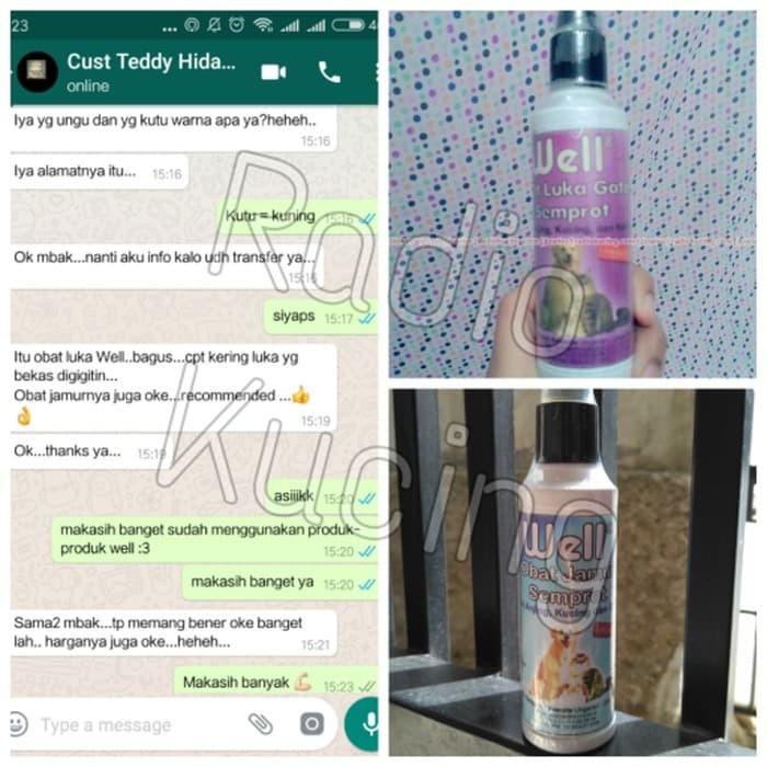 OBAT SEMPROT LUKA ANTI GATAL WELL KUCING ANJING KELINCI MARMUT