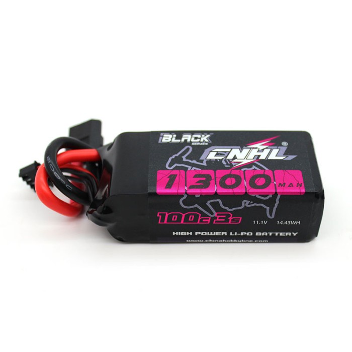 Terlaris Cnhl Black Series 1300Mah 11.1V 3S 100C Lipo Battery With Xt60 Plug