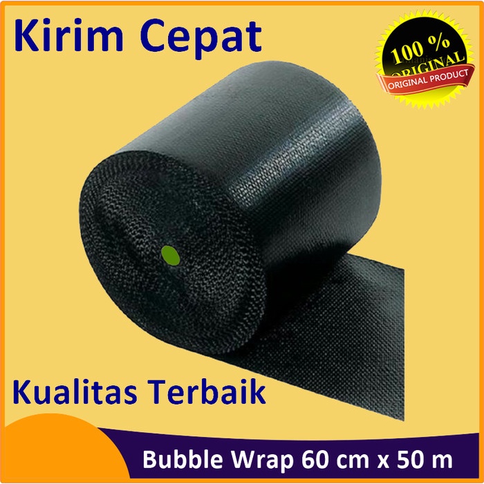 

Bestseller Bubble Wrap Hitam 60 Cm X 50 M / Buble Wrap Plastik Warp Packing Murah