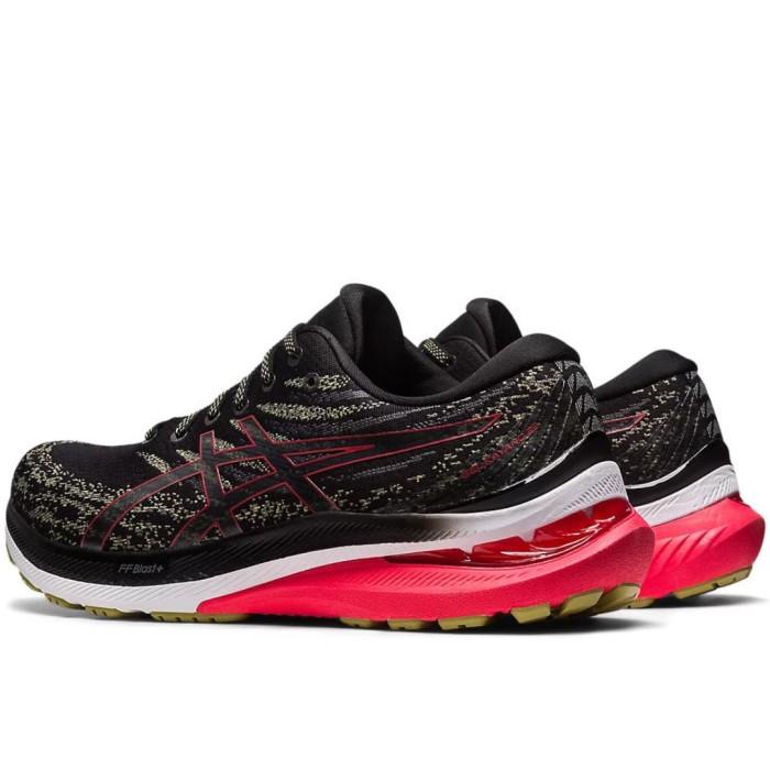 ASICS GEL-KAYANO 29 WIDE 2E MENS BLACK/ELECTRIC RED - ORIGINAL BNIB