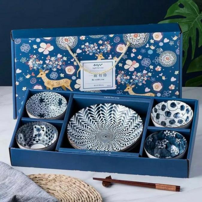 

Kado Nikah/Kado Pernikahan Hampers Set Ceramic Bowl Plate Set/Hadiah