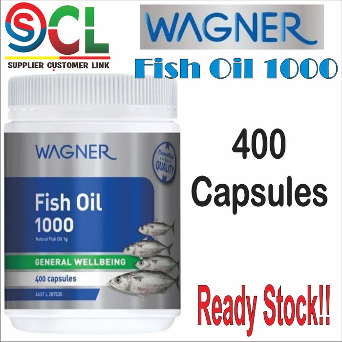 WAGNER FISH OIL 1000 OMEGA-3 400 CAPSULES