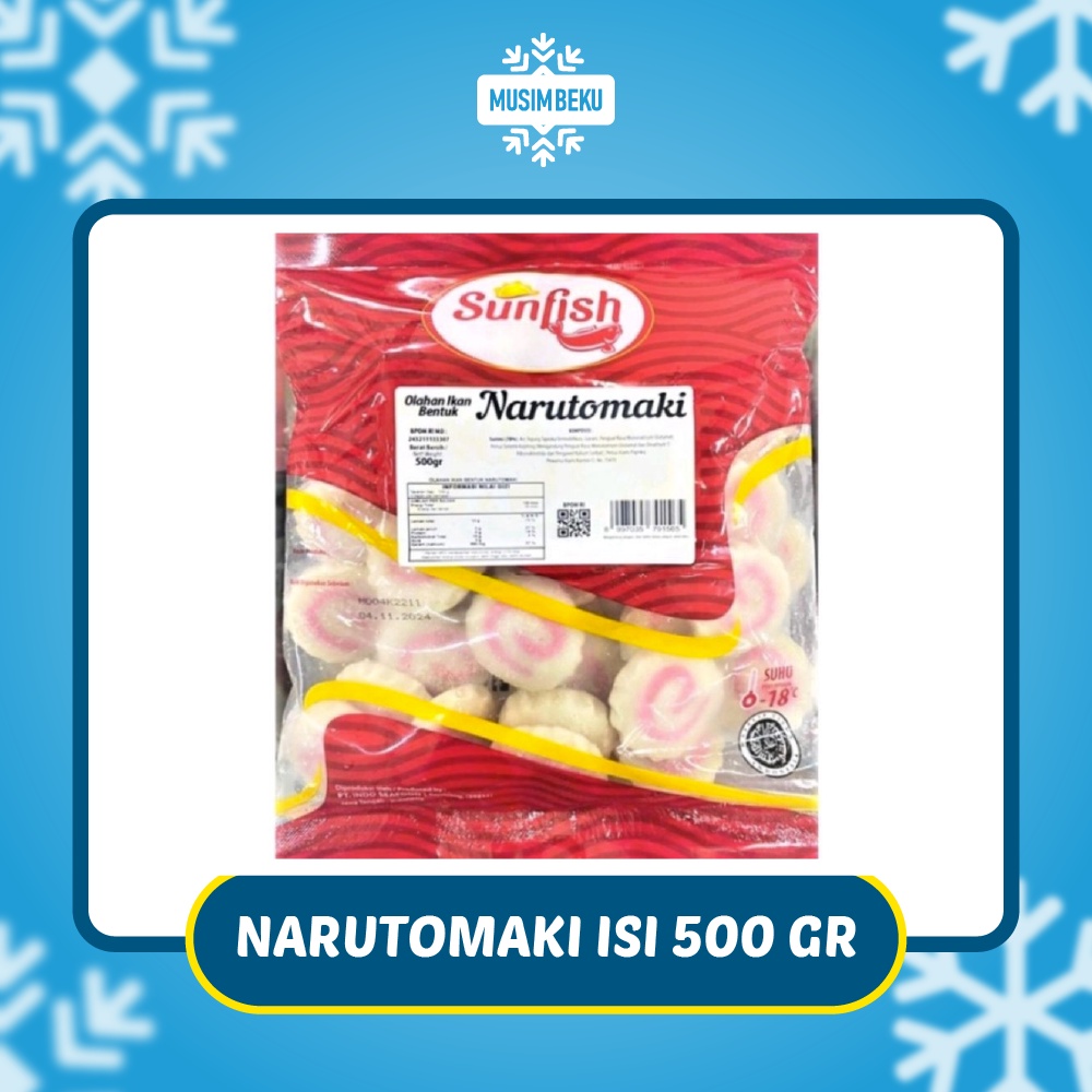 

Sunfish Narutomaki Isi 500Gr Topping Ramen Atau Fish Cake Jepang