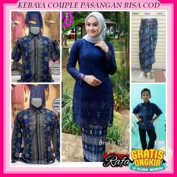 Baju Kondangan Wanita Kekinian Remaja Set Cople Kekinian Kebaya Couple Pasangan Terbaru 2023 Cuple B