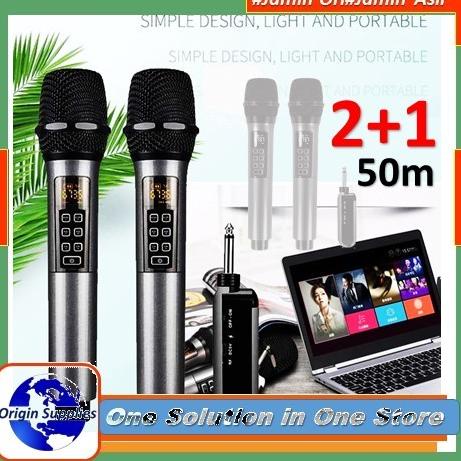 Mic Microphone Karaoke Wireless Portable Original Suara Jernih Ktv  Original
