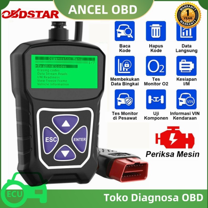 Obdprog Mt100 Mobil Obd2 Scanner Untuk Isuzu Honda Toyota Hyundai Kode My 015