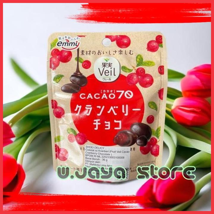 

(WJS) SHOEI DELICY FRUIT VEIL CACAO CRANBERRY CHOCOLATE/ COKLAT ISI KRANBERI