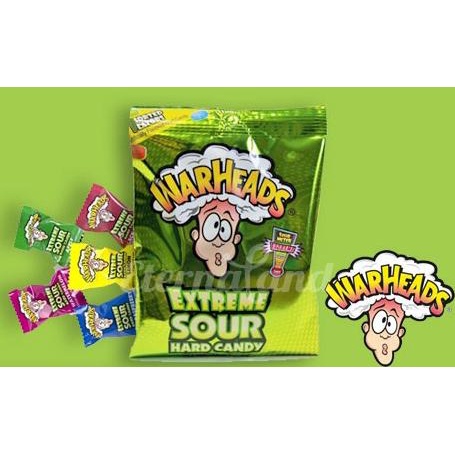 

Warheads Extreme Sour Hard Candy Mix Flavor Permen Asam Import USA