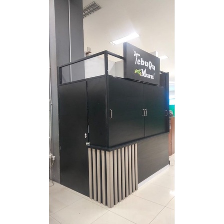 Booth Mall / Booth Makanan/ Meja Kasir/ Meja Bar / Container Kayu