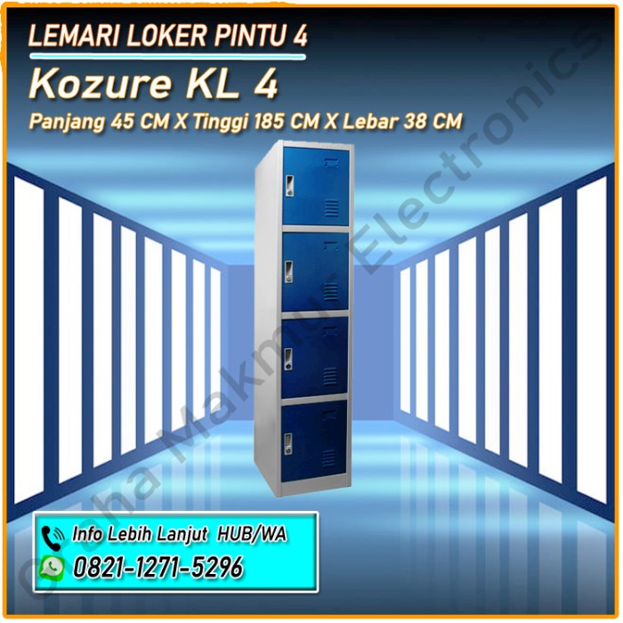 

Terlaris Locker 4 Pintu Kozure Kl-4