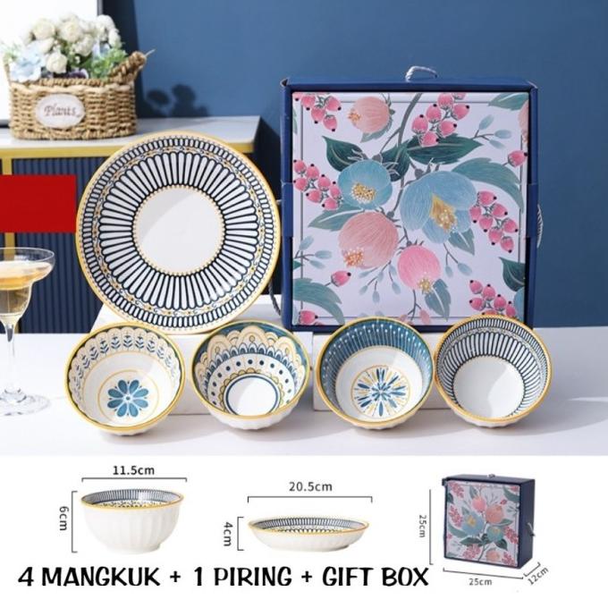 

Japanese Hampers Style Plate & Bowl | Kado Nikah Hampers Nikah Isuka