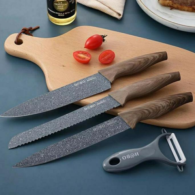 

Kado Nikah/Kado Pernikahan/ 1 Set Pisau Dapur Knive Set 6 Pcs Hampers