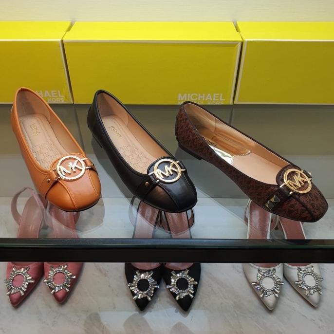 Mk flatshoes lillie leather moccasin