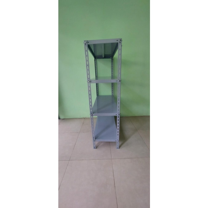 Rak Besi Siku 4 Ambalan Susun Gudang Serbaguna 100 X 40 X 150