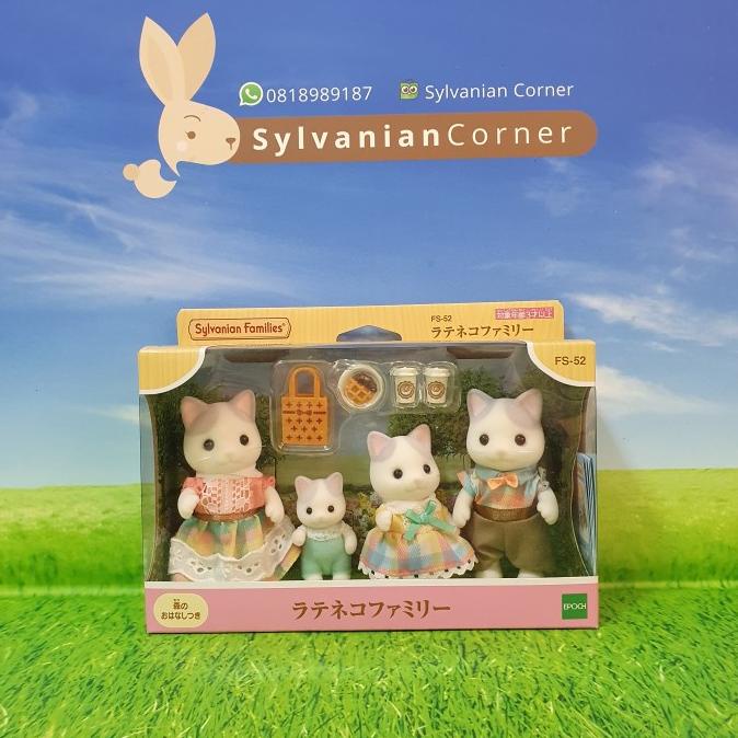 Sylvanian Families Latte Cat Family