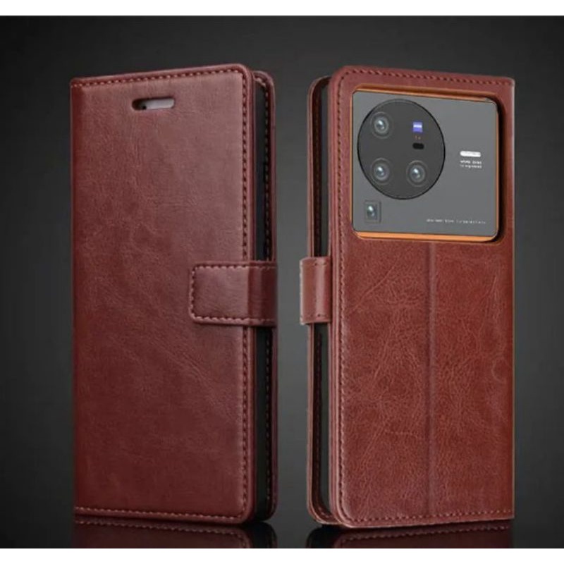 Vivo X70 PRO X80 PRO Flip Cover Wallet Leather Card Premium Case Kulit
