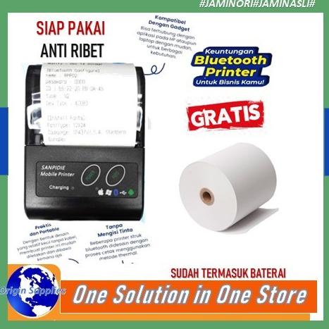 Mobile Printer Bluetooth Mini Printer Thermal Printer 58Mm With Batere Original