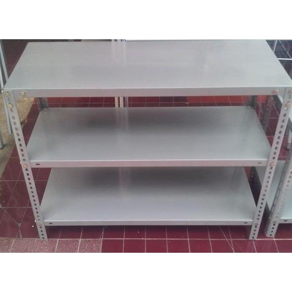Besi Siku Rak Toko Gudang Etalase 3 Susun Serbaguna Barang Jualan