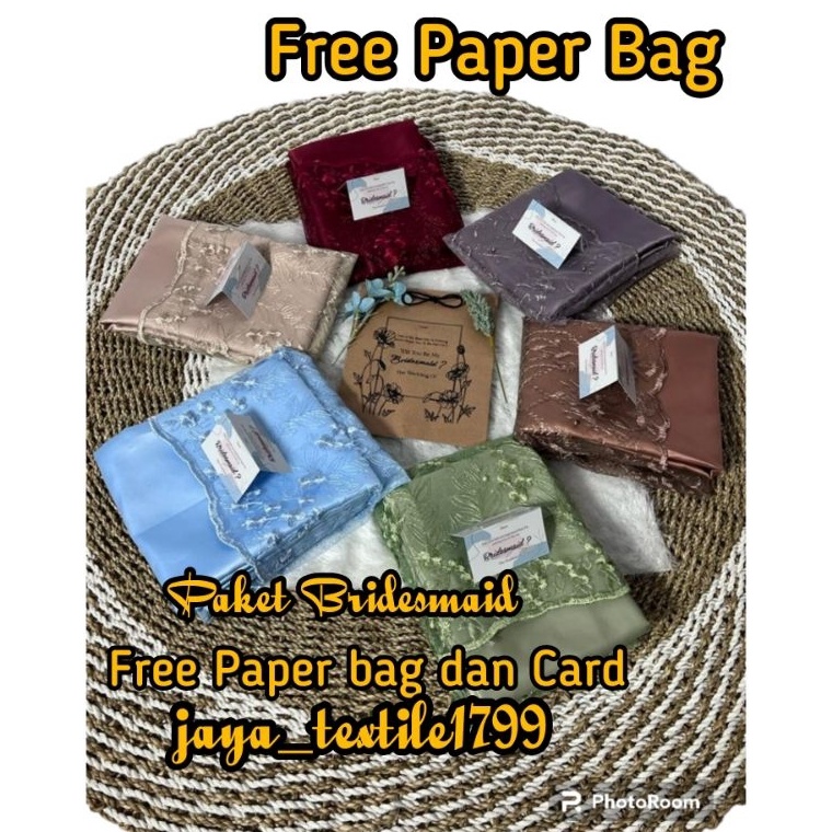 TERBAIK Kain Paket Bridesmaid / Paket Seragaman Nikahan/ Bridesmaid