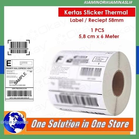 

Kertas Sticker Thermal 58 Mm Cocok Untuk Printer Label 58Mm Original