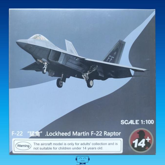 Miniatur Model Not Model Kit Mokit F22 F-22 Raptor 1:100 1/100