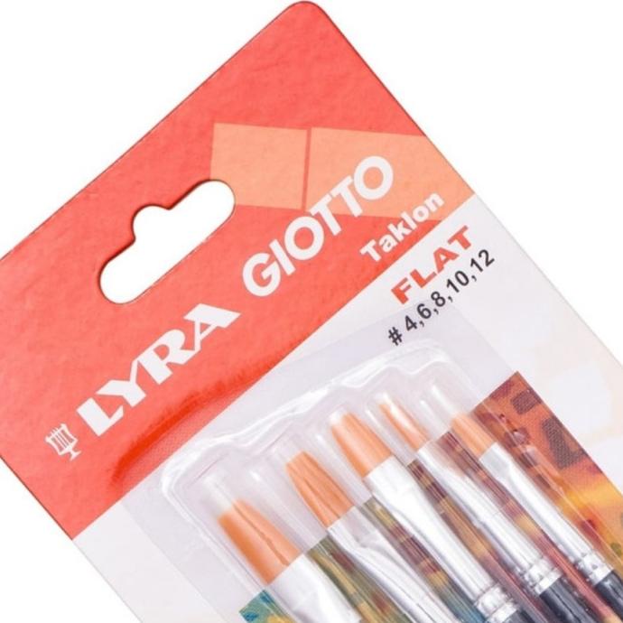 

Kuas Lukis Lyra Giotto / Lyra Brush Set Flat Lukis 1 Set (4,6,8,10,12)