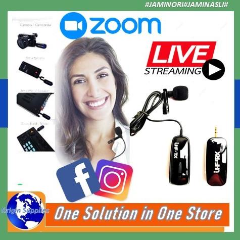 Microphone Mic Clip On Wireless 2.4G Prank Vlog Untuk Smartphone Original