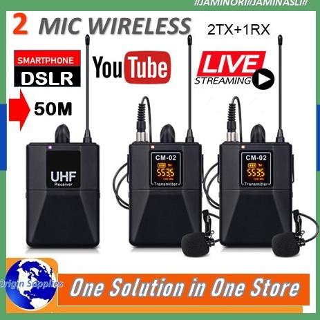 Mic Wireless Uhf Dual-Channel Lavalier Wireless Microphone Original