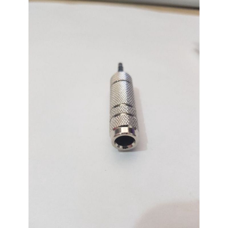 CONVERTER AUDIO 6.5MM AUX TO 3.5MM STEREO - JACK COVER BESAR KE KECIL