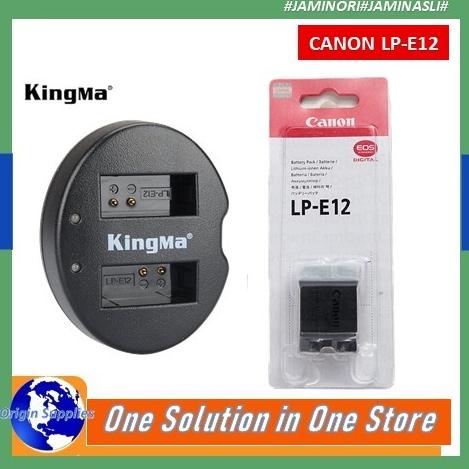Baterai Kit Canon Lp-E12 Battery Canon Lpe12 Eos M2 M10 M50 M100 100D Original