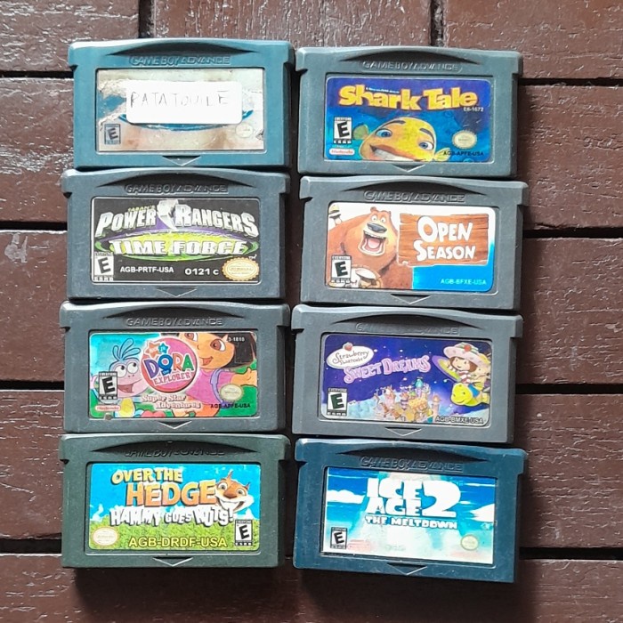 Paket Kaset Gameboy sp borongan