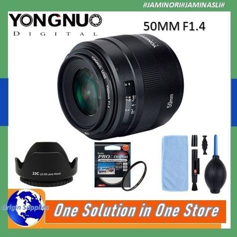 Lensa Yongnuo 50Mm / Yn 50Mm F1.4 For Canon / Nikon Auto Focus (Af) Original