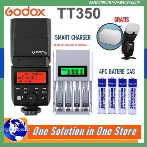Godox Tt-350 Ttl Canon Tt350 Canon Nikon Sony Fuji Kamera Flash Mini Original