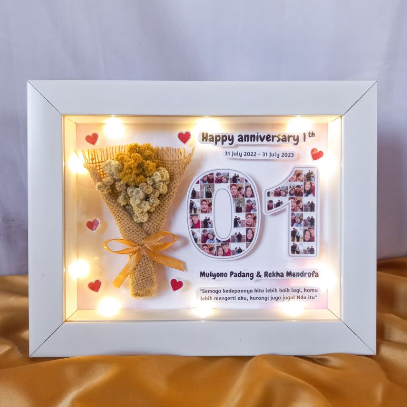 

FRAME 3D uk.15x20cm PIGURA ANGKA NAMA KADO HARI GURU, KELULUSAN, ULTAH, WISUDA, ANNIV, DLL