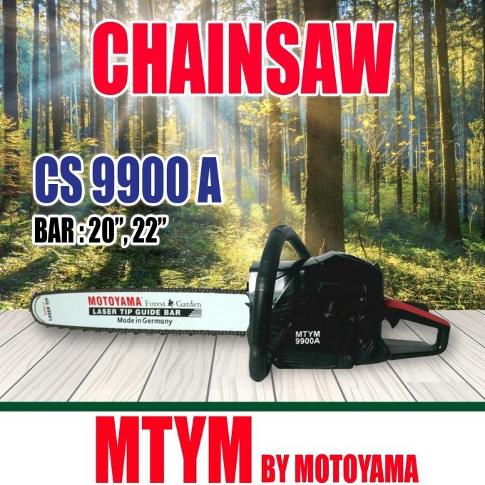 Motoyama Chainsaw CS9900A bar 22 in Laser/Baja Senso - Gergaji Mesin